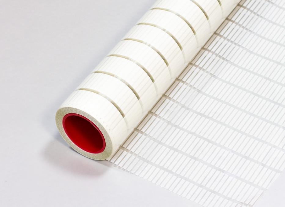 Матовая декоративная пленка NOVA White matte полосы с линиями