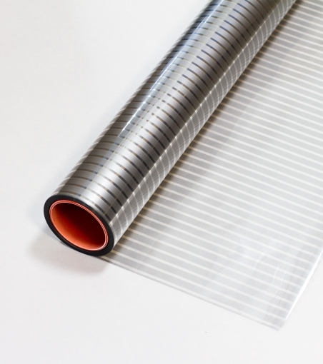 Матовая декоративная пленка NOVA Grey matte с полосами 1см